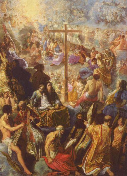 Adam Elsheimer The Exaltation of the Cross from the Frankfurt Tabernacle Sweden oil painting art
